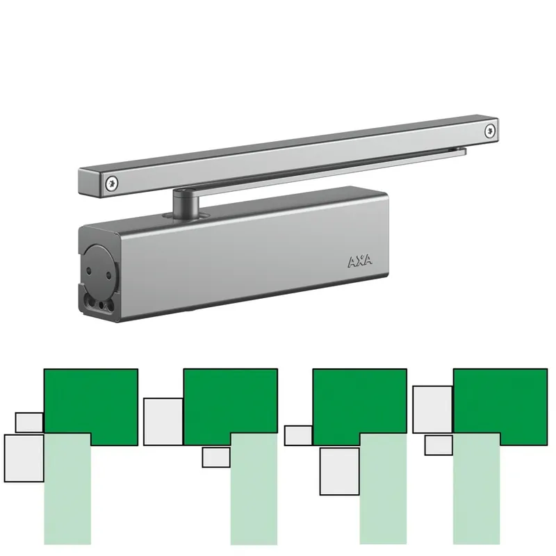 AXA Deurdranger met Glijarm Grijs EN1-3 950mm 60kg Voordeelprijs