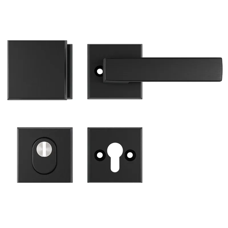 Authentiek AXA Veiligheidsbeslag Edge Plus Rozet Kerntrek Kn/Kr Cube F8/Zwart SKG***