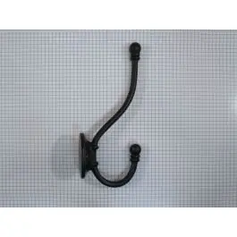 Beperkt Aanbod Kapstokhaak, dubbel, ijzer zwart
